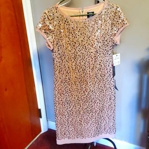 Vince Camuto Party Dress Peach Sequin Size 8